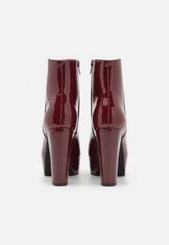 Anna Field Enkellaarsjes Met Hoge Hak - Dark Red -Dames Schoenenwinkel 2a5b99900a9343c581fcd9117be722b4