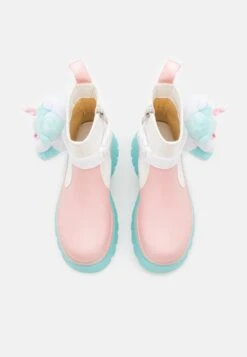 KOI FOOTWEAR Melanie Martinez Sweet Teddy Bear Platform Boots - Korte Laarzen - Blue/Pink/White -Dames Schoenenwinkel 306889d4318e47c3abcf04060b3004bb