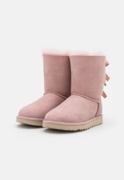 Ugg Bailey Bow - Korte Laarzen - Rose Grey -Dames Schoenenwinkel 31b3073874a8413cbd74807b209ee6c1