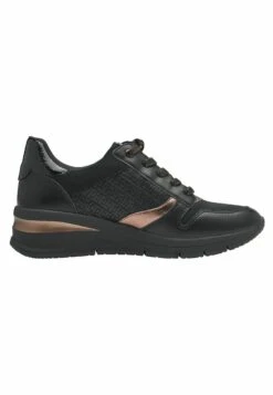 Tamaris Sneakers Laag - Black Copper -Dames Schoenenwinkel 60fb4ab5619644e39a3ccc04a3326f09