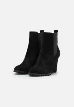 Anna Field Leather Winter Boot - Enkellaarsjes Met Hoge Hak - Black -Dames Schoenenwinkel 7ad8d44581764db18aa31cc7f18bef8a