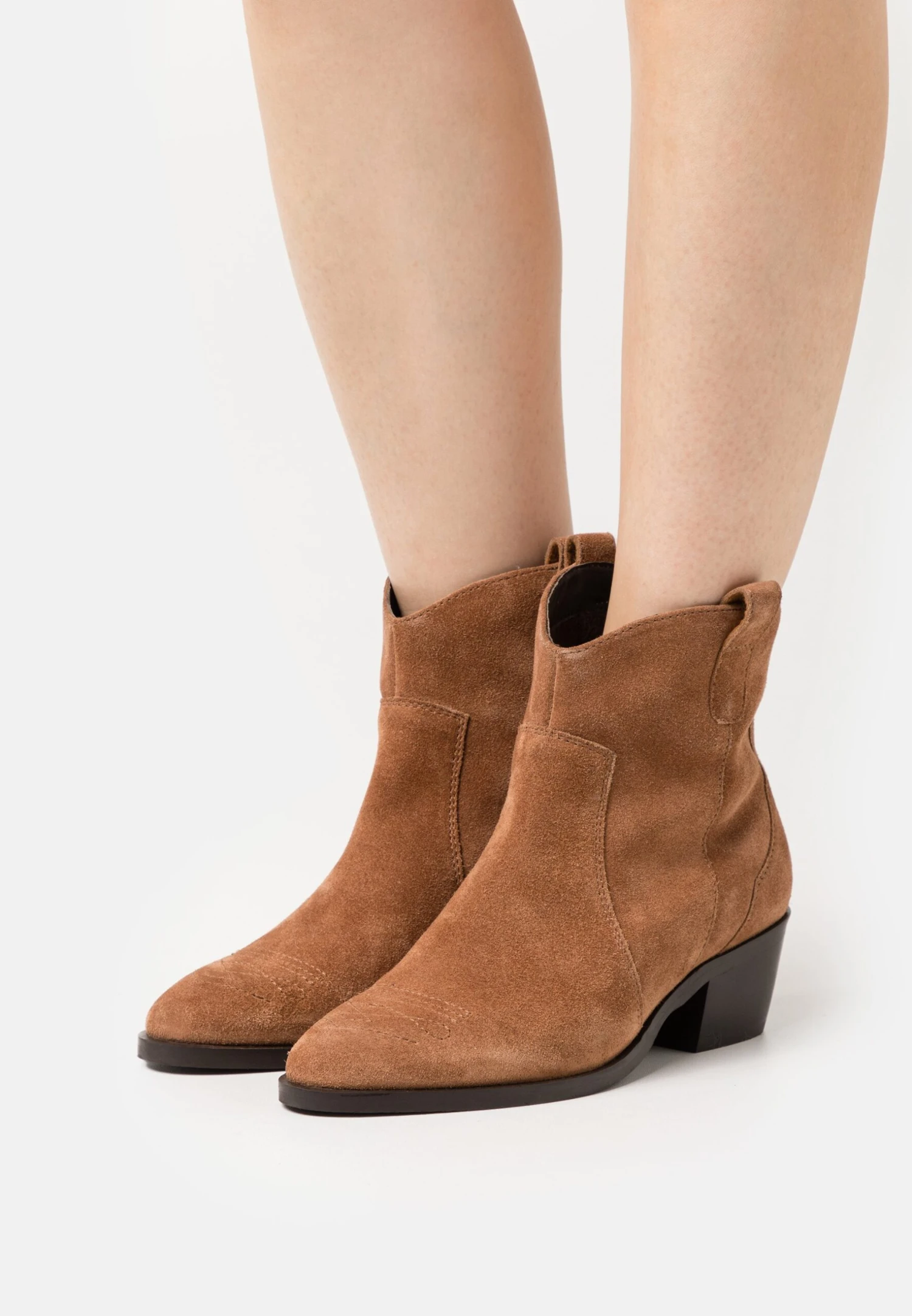 Anna Field Leather - Cowboy-/Bikerlaarsjes - Cognac 3 Anna Field Leather - Cowboy-/Bikerlaarsjes - Cognac