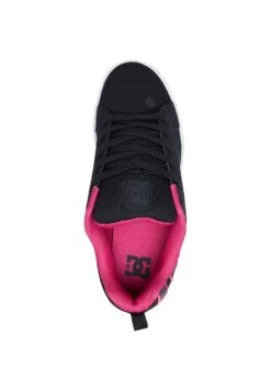 DC SHOES Court Graffik - Sneakers Laag - Black/Pink Stencil -Dames Schoenenwinkel 869cf91cfdae45ac828dc6a7a12cb0d7