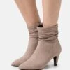Korte Laarzen - Taupe -Dames Schoenenwinkel 873eb98143da4d2c90eec3908a97990e