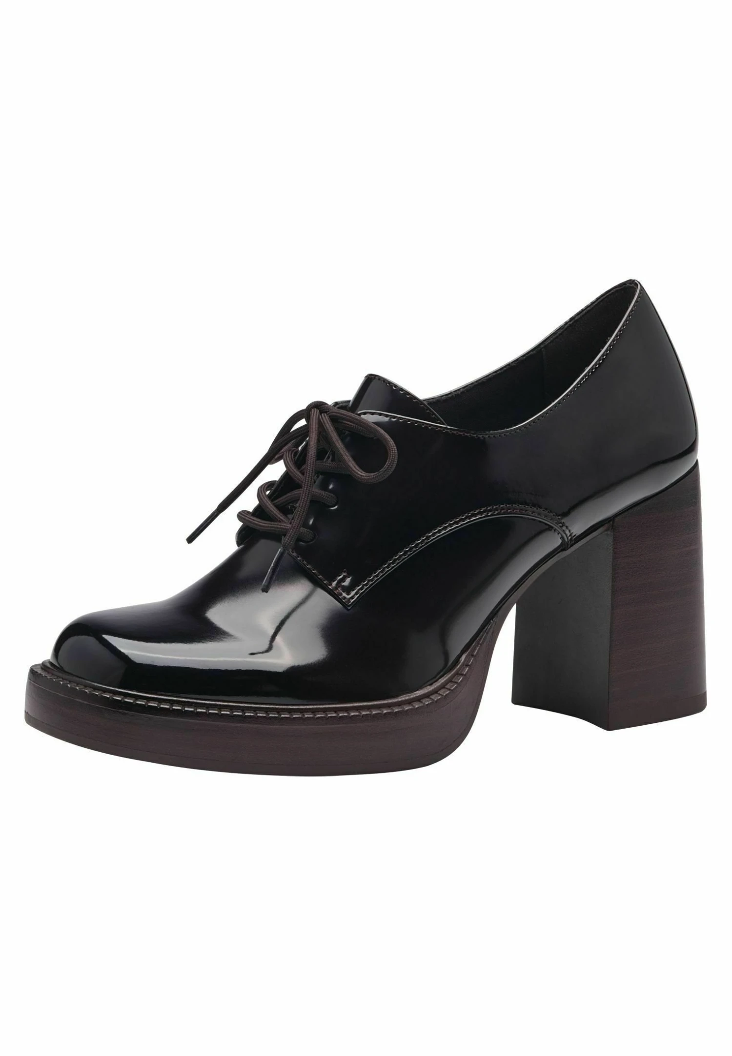 Tamaris Trotteur - Veterpumps - Mocca 4 Tamaris Trotteur - Veterpumps - Mocca - Afbeelding 2