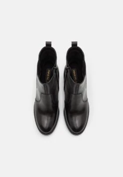 Leather- Enkellaarsjes Met Hoge Hak - Black -Dames Schoenenwinkel b1903eae4a1a4e83be7f36b2465f02f2