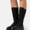 Anna Field Leather - Veterlaarzen - Black -Dames Schoenenwinkel d617776bb674487b9d20408ab0219366