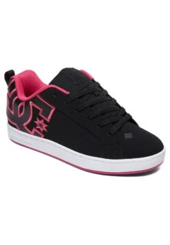 DC SHOES Court Graffik - Sneakers Laag - Black/Pink Stencil -Dames Schoenenwinkel e56c5001f7e6447186861291ca49adc6
