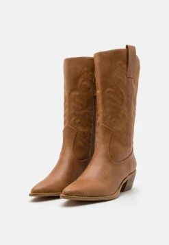 Anna Field Cowboy-/Bikerlaarzen - Cognac -Dames Schoenenwinkel f0162c838ca943eab901e909ae4843fa